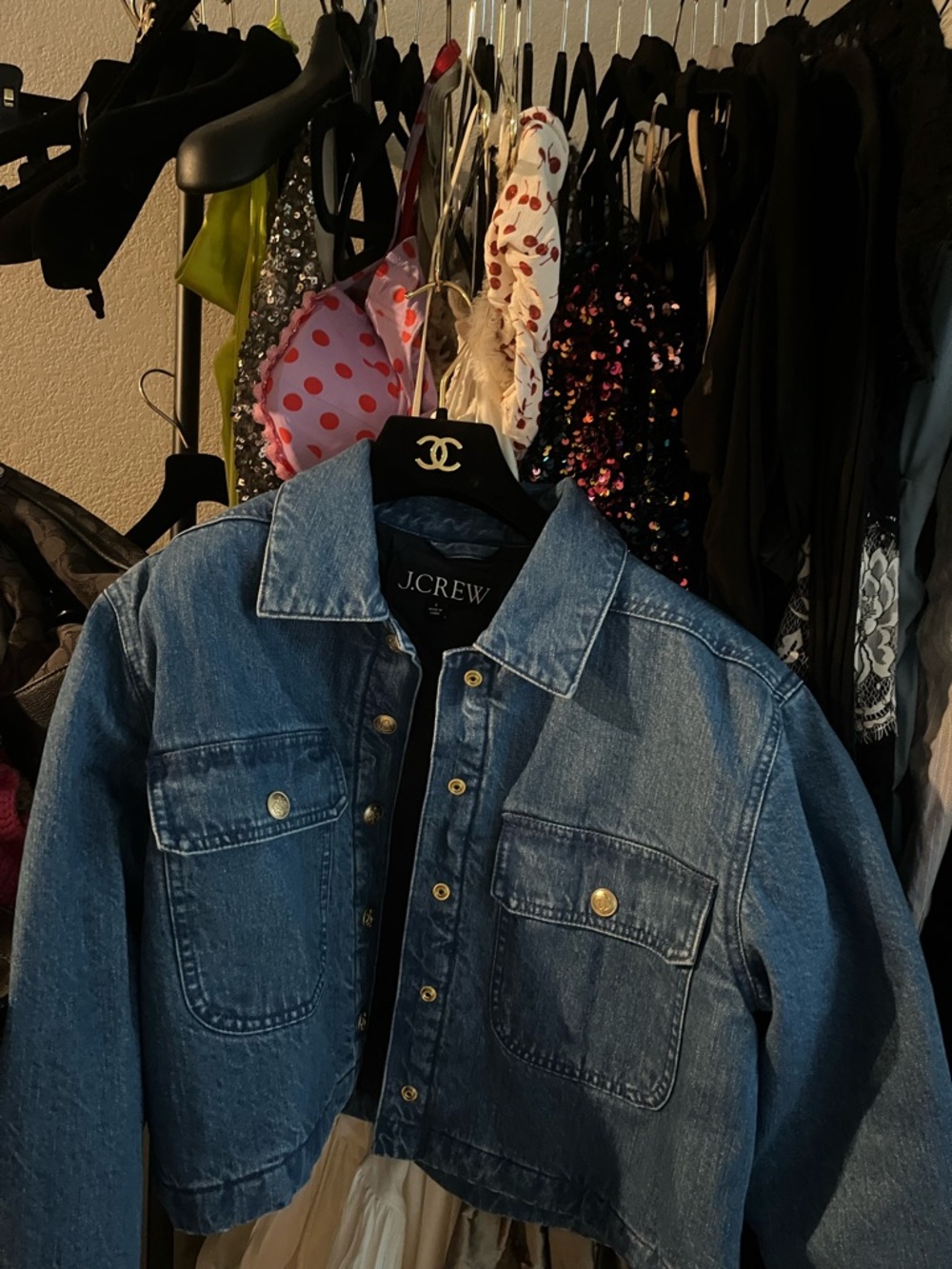 J.Crew Classic Blue Denim Jacket Cropped - size small - Picture 2 of 9